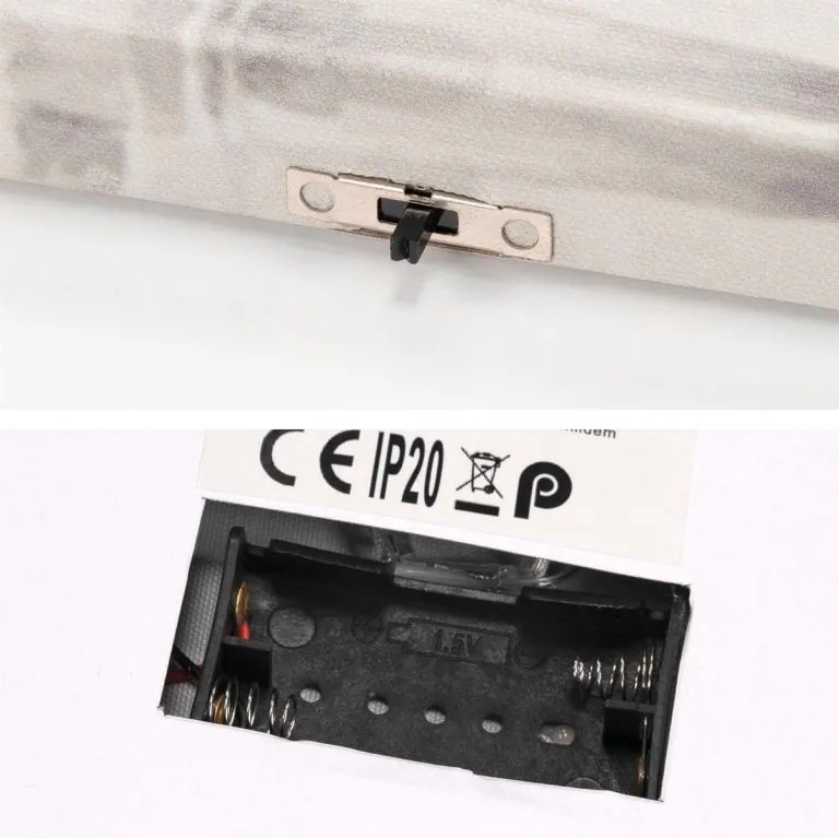 Falikép NEXOS Santa Claus 30 x 40 cm - 40x LED