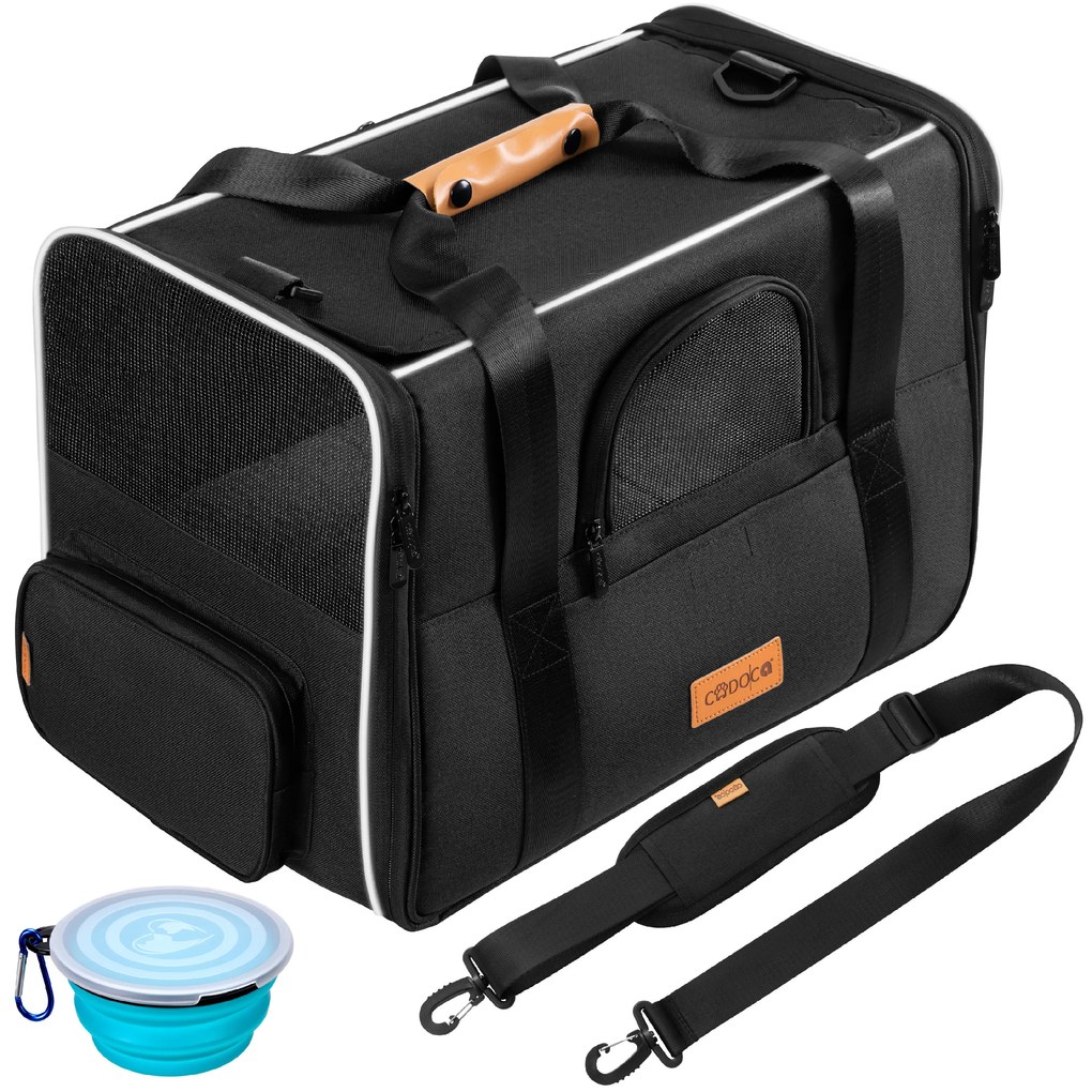 Deuba Hordozható macskatáska 44x34x31 cm - antracit