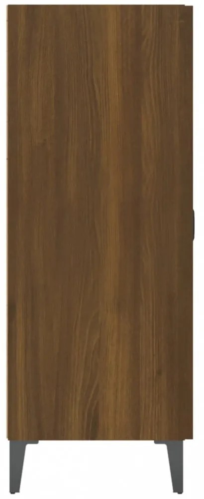barna tölgy színű szerelt fa tálalószekrény 69,5 x 34 x 90 cm