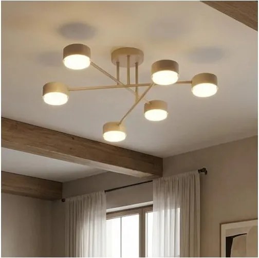 Brilagi - LED felületre szerelt csillár MONO 6xGX53/12W/230V bézs