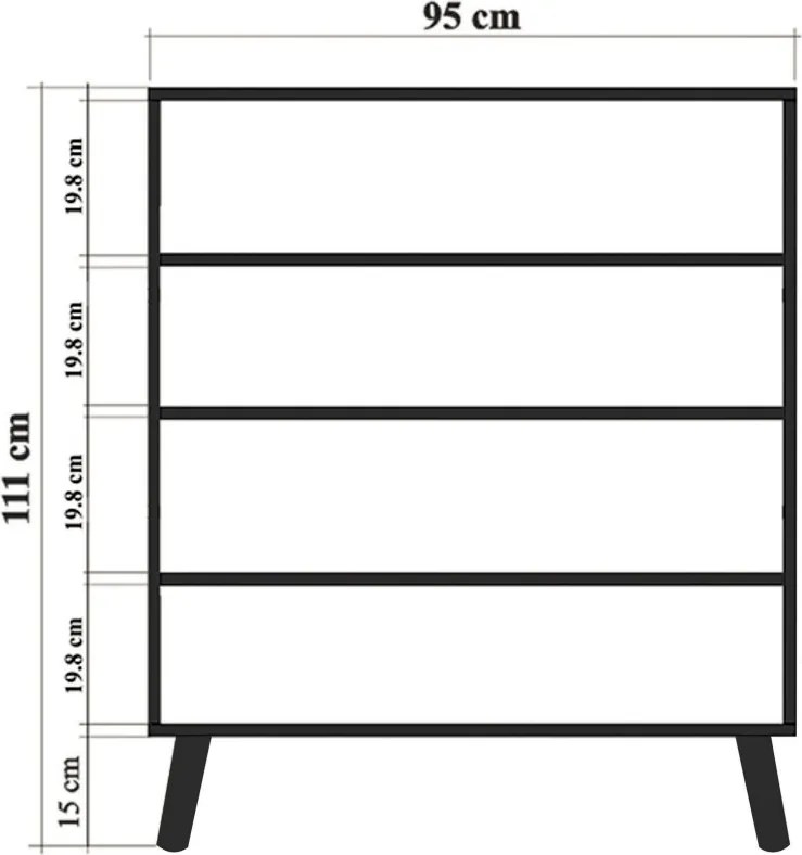 Multilüx konyhaszekrény, 95 cm – TR869VEL4516