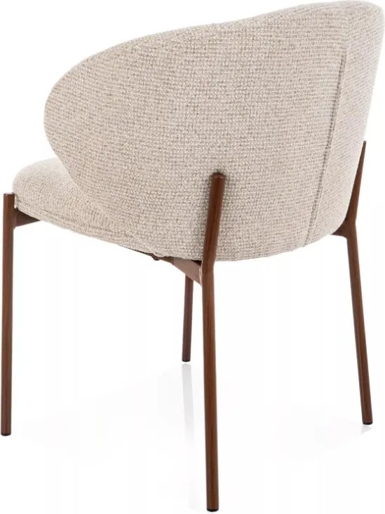 Kioto D étkezőszék világosbézs/dió