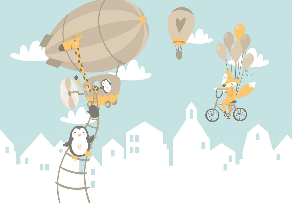 Fotótapéta Lufi Hegyek skandináv stílus 208 x 146