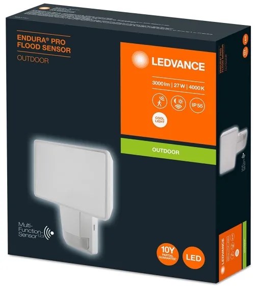 Ledvance - LED Kültéri fali reflektor érzékelővel FLOOD LED/27W/230V IP55