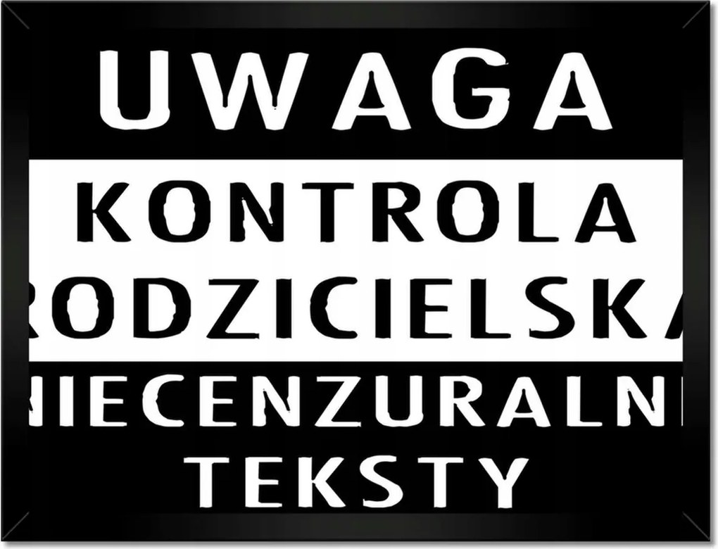 Poszterek keretben 40x30 Szülői felügyelet