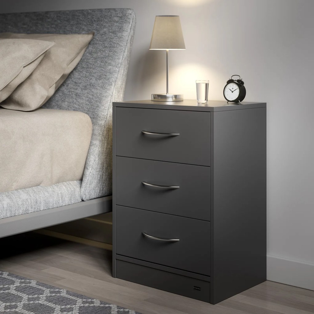 Casaria® Eloise éjjeliszekrény 54x39x28 cm - antracit