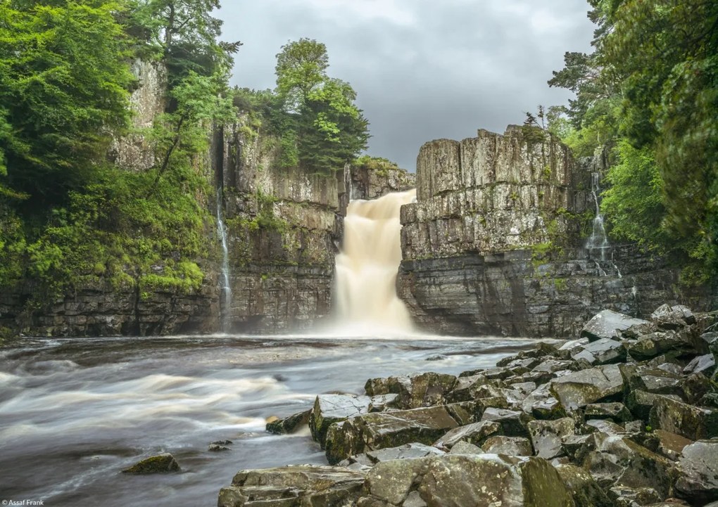 Poszter 29,7x21cm High Force vízesés, Assaf Frank