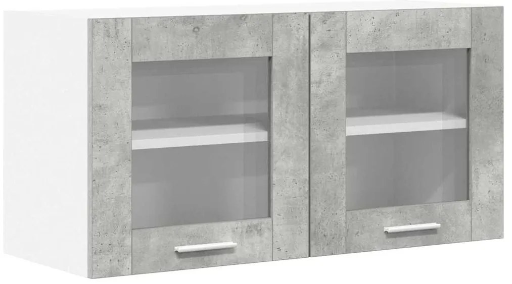 Függő szekrény Riga Beton szürke és fehér 80 x 31 x 40 cm