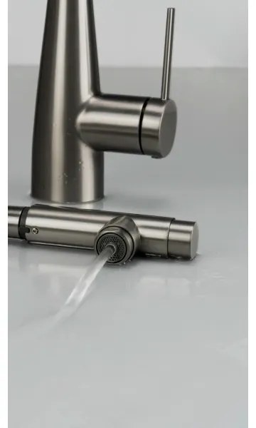 Deante BRE_D75M - Mosogatócsap kihúzható permetezővel ERIDAN titánium