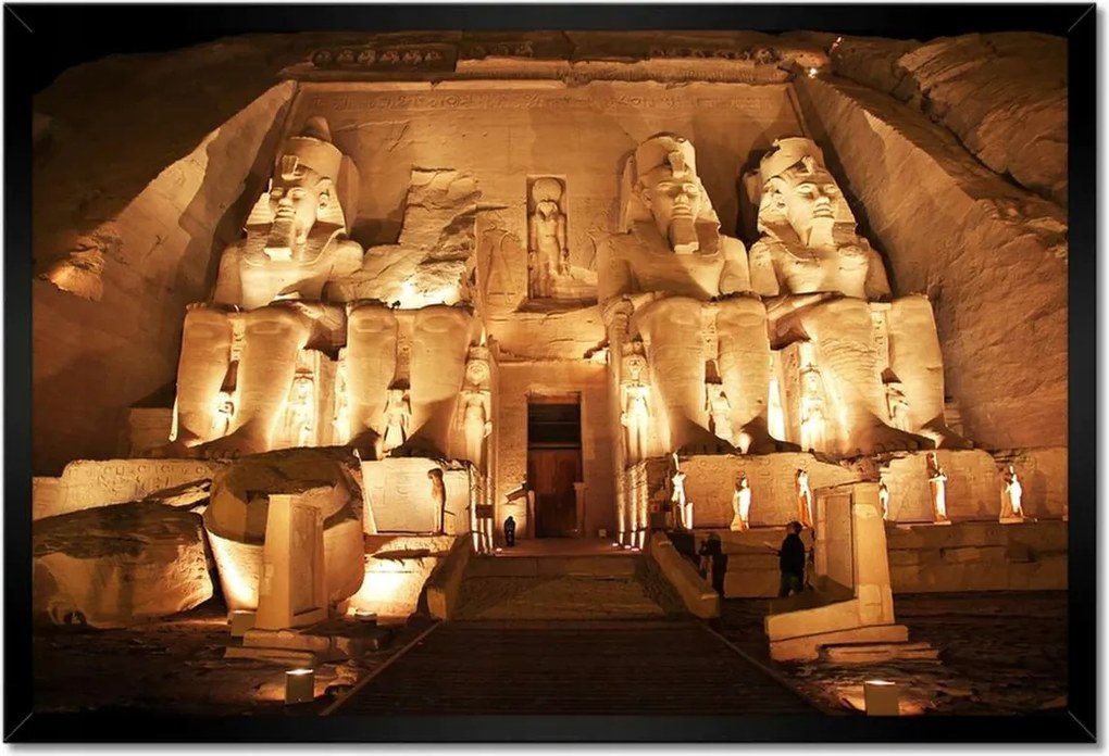 Poszterek keretben 60x40 Abu Simbel templom