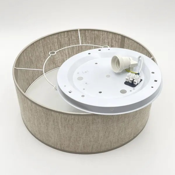 Mennyezeti lámpatest SIRJA 1xE27/15W/230V Ø 35 cm, bézs