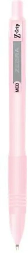 Golyóstoll, 0,27 mm, nyomógombos, rózsaszín tolltest, ZEBRA Z-Grip Pastel, kék (TZ91807)