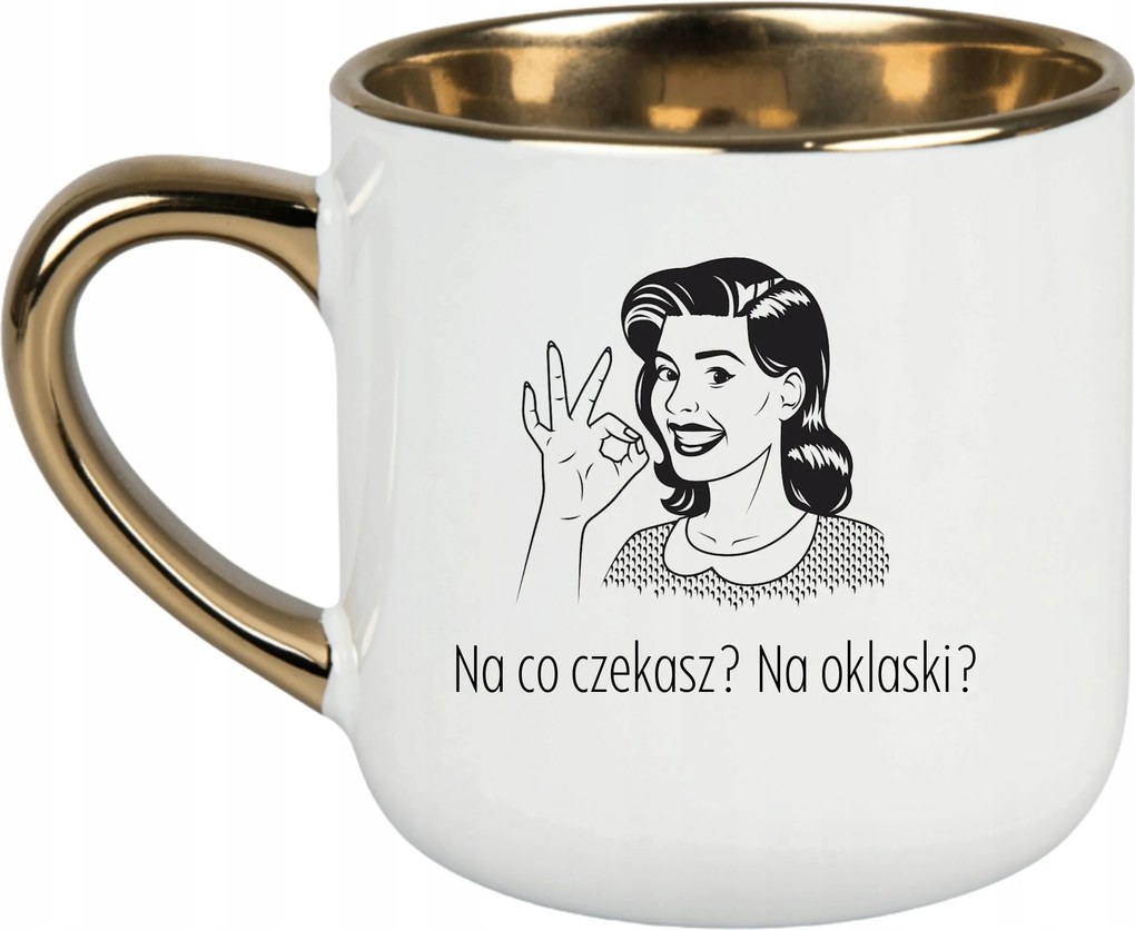 Fehér Bögre Vicces Ajándék Anyák Napja Mire Vársz? Tapsra?