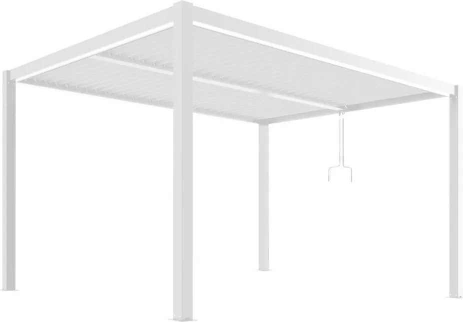 LUXE pergola 3x4m fehér LED világítással
