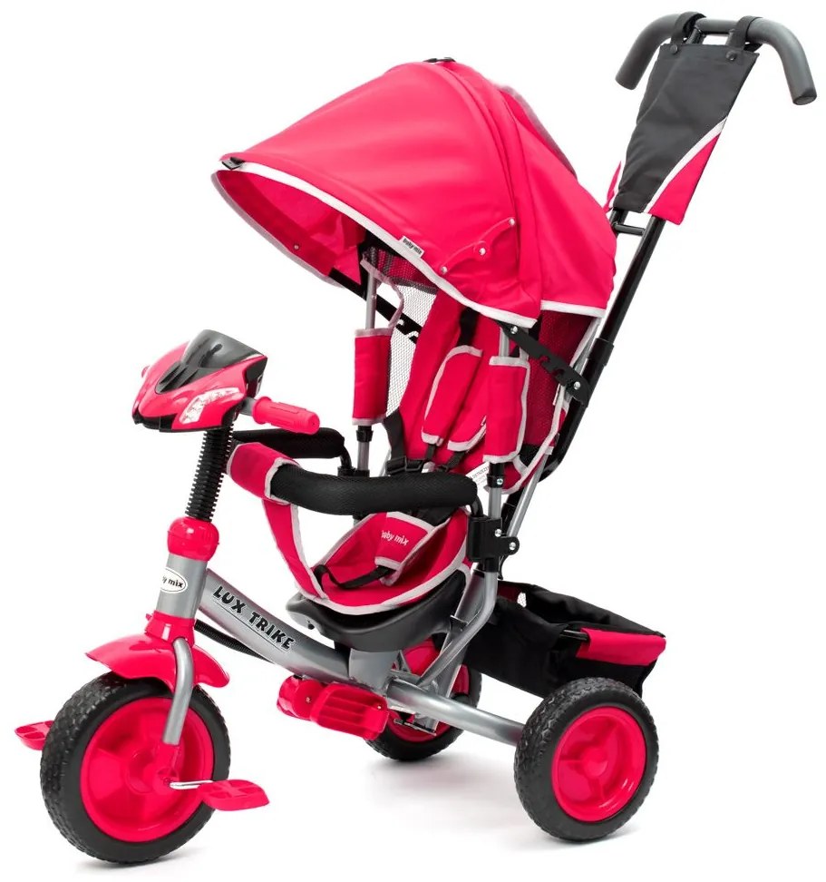 Gyerek háromkerekű bicikli  Baby Mix Lux Trike rózsaszín