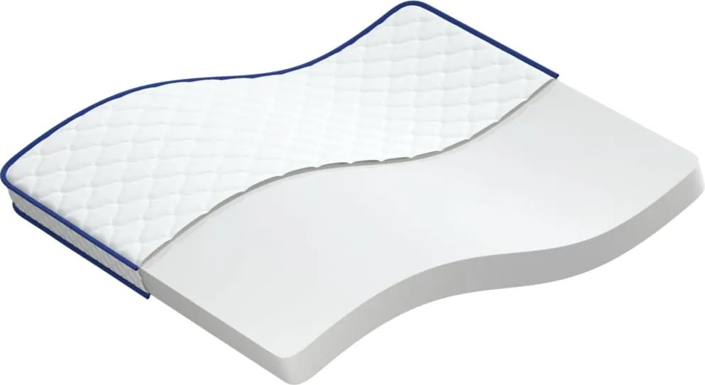 vidaXL Memóriahabos matrac 200 x 180 x 17 cm puha