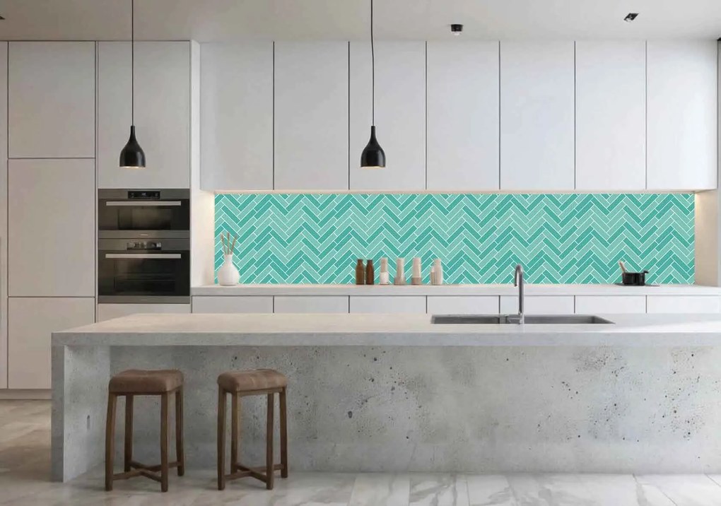 Wallplex konyhahátfal Herringbone (Méret: 60x300)