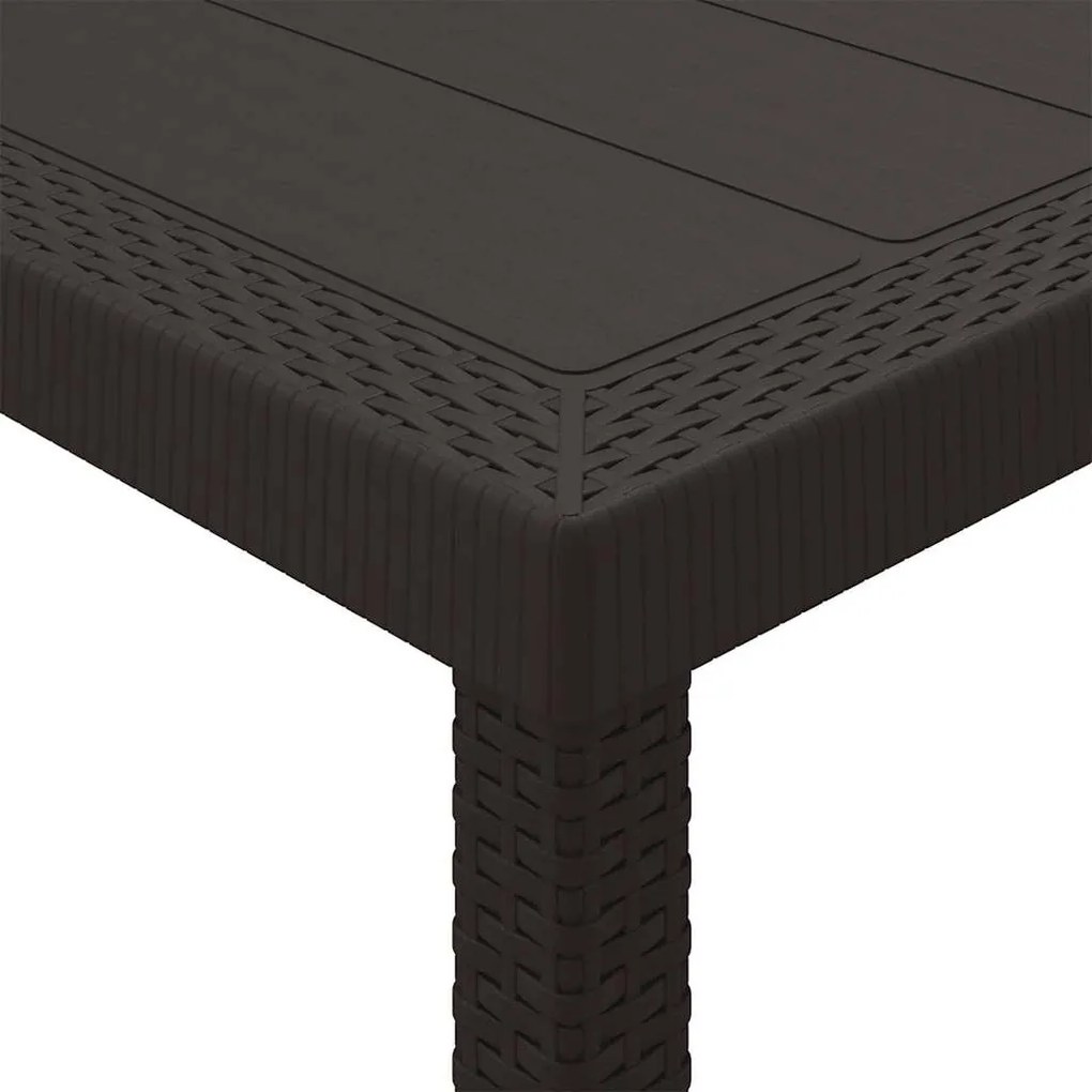 Kert étkező szett párnával 13 pcs Barna Rattan