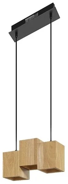 Ledvance - LED Dimmelhető csillár zsinóron DECOR WOOD 3xLED/7W/230V Wi-Fi