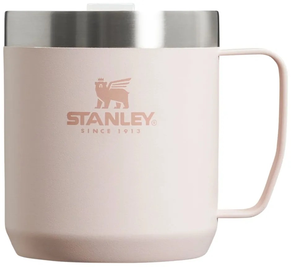 Világos rózsaszín rozsdamentes acél termobögre 350 ml Stay-Hot Camp Mug Rose Quartz – Stanley