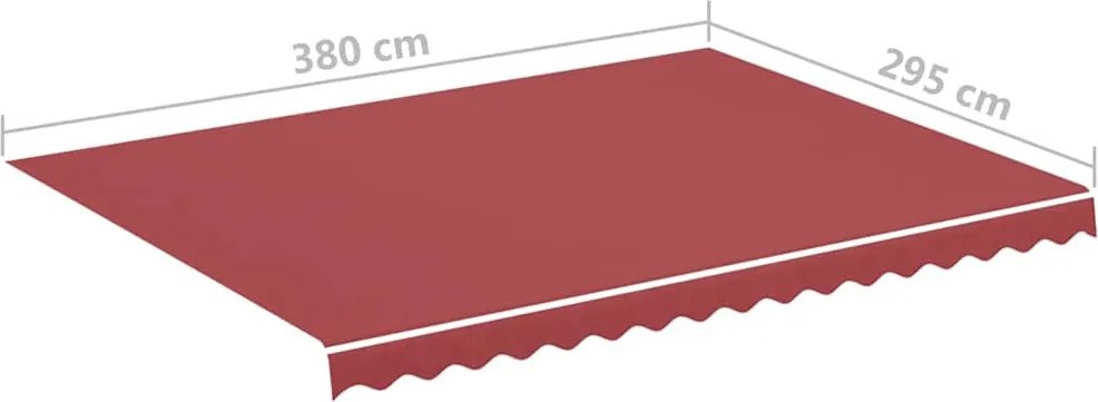 Burgundi vörös csere napellenző ponyva 4 x 3 m