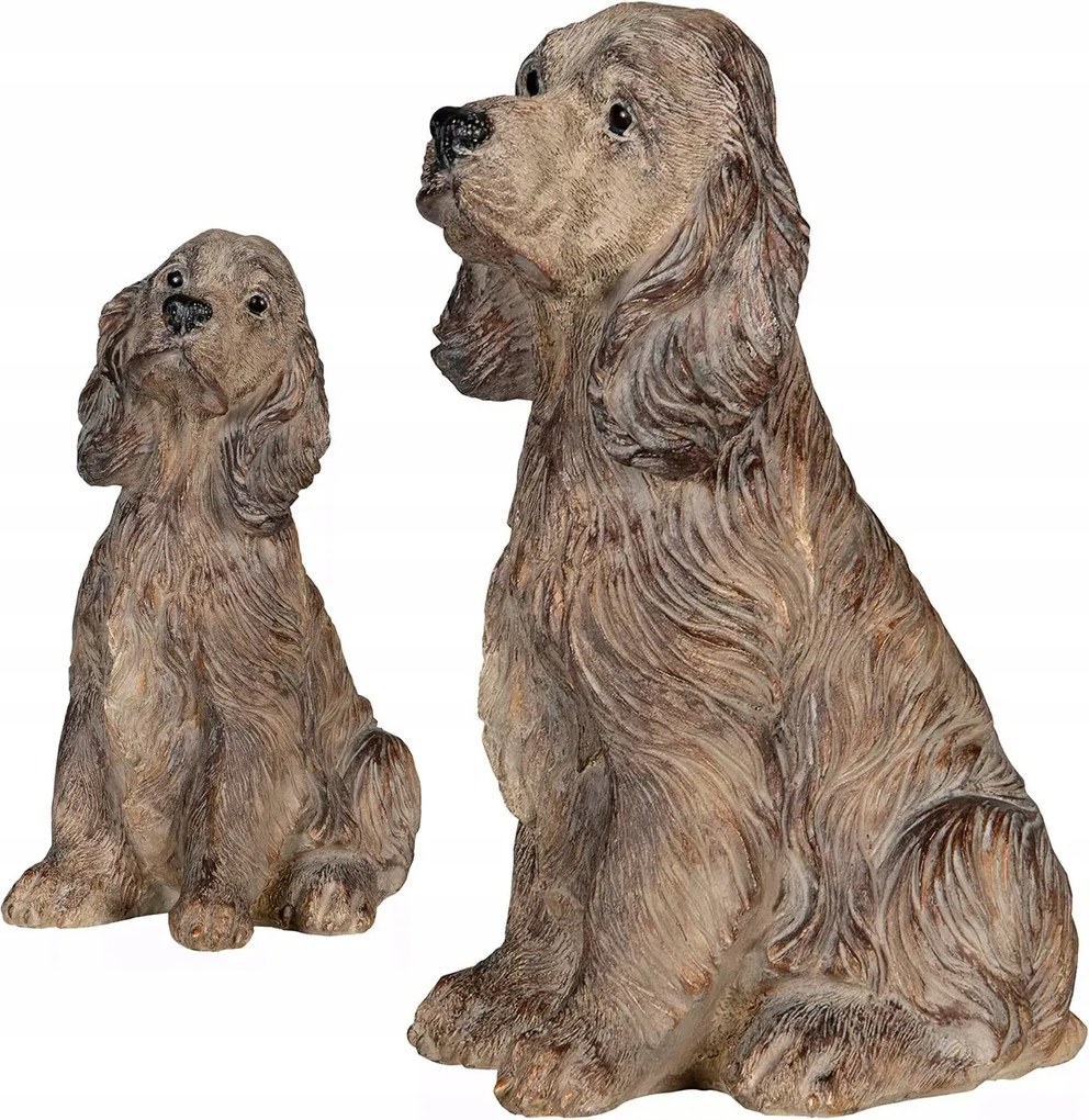 Kutya Figura Kutya Cocker Spániel Dekorációs nappaliba ajándék 33cm