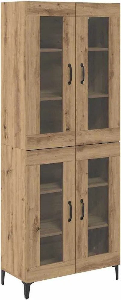 vidaXL Magasfiú Artisan tölgy 69,5 x 34 x 180 cm Faanyag