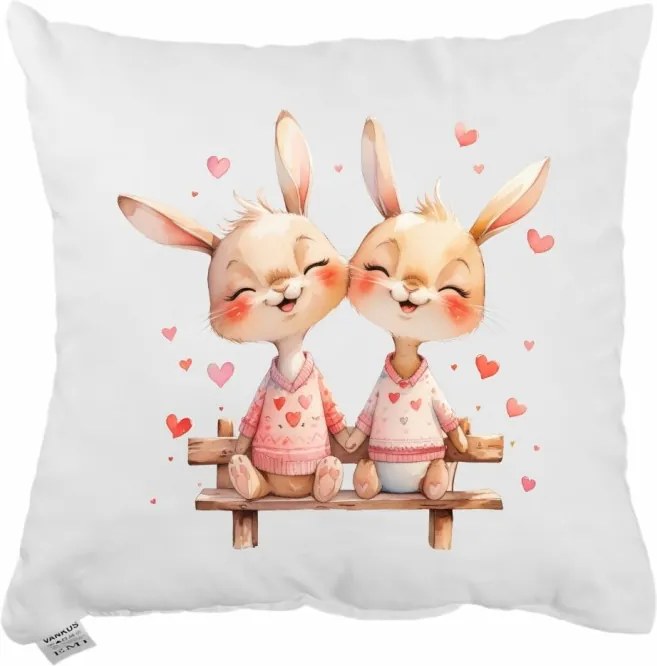 EMI Bunny Together díszpárna 40x40 cm