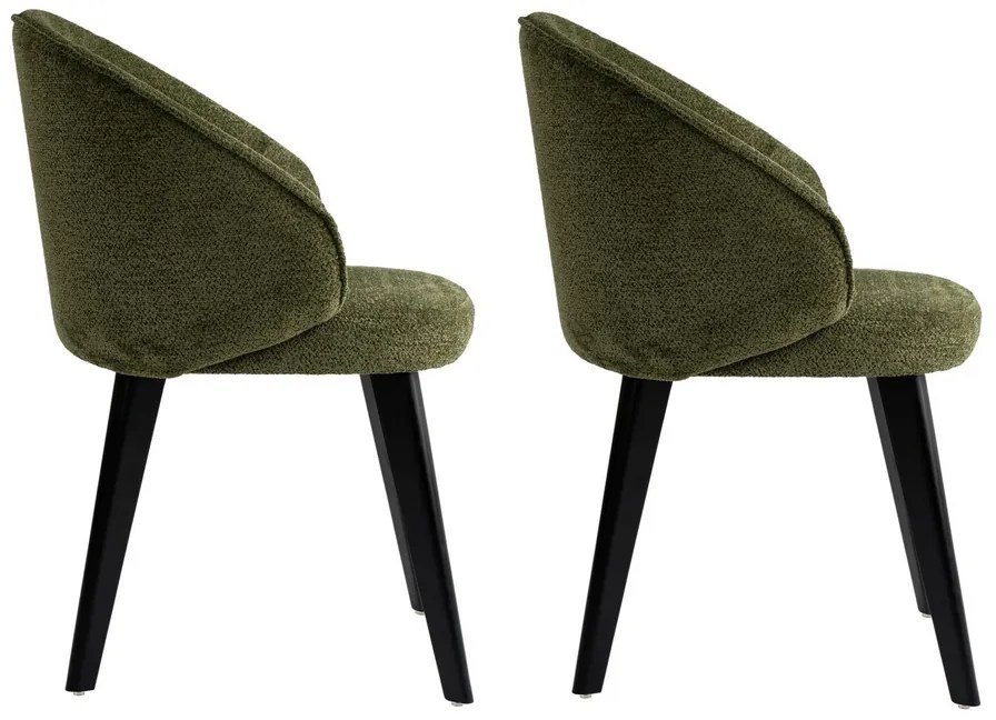 Bentley Green and Black étkezőszék szett, 2 db