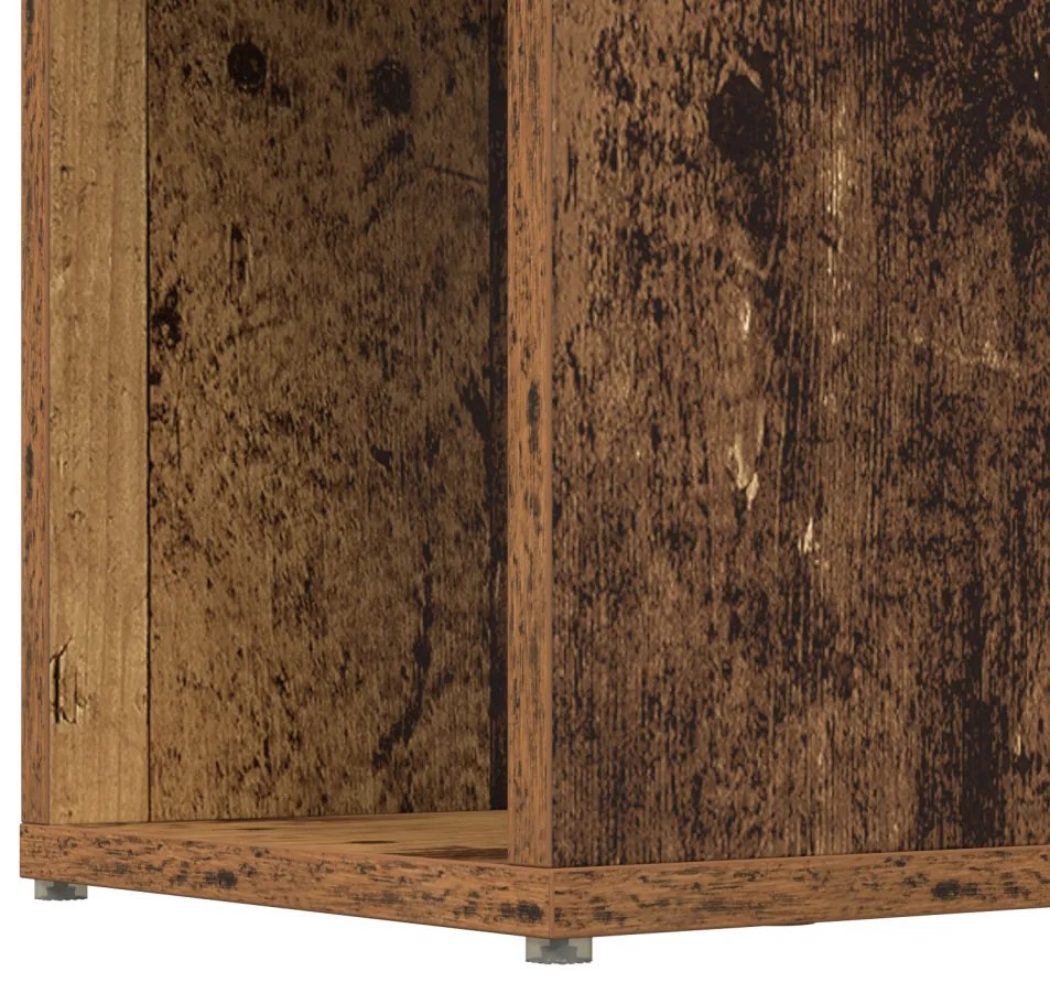 Tárolóegység Régi fa Tömör fa 80 x 24 x 155 cm