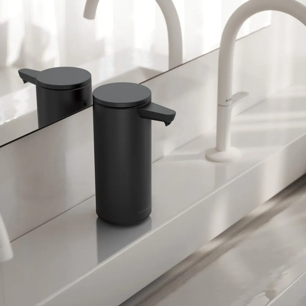 Fekete automata acél szappanadagoló 266 ml – simplehuman