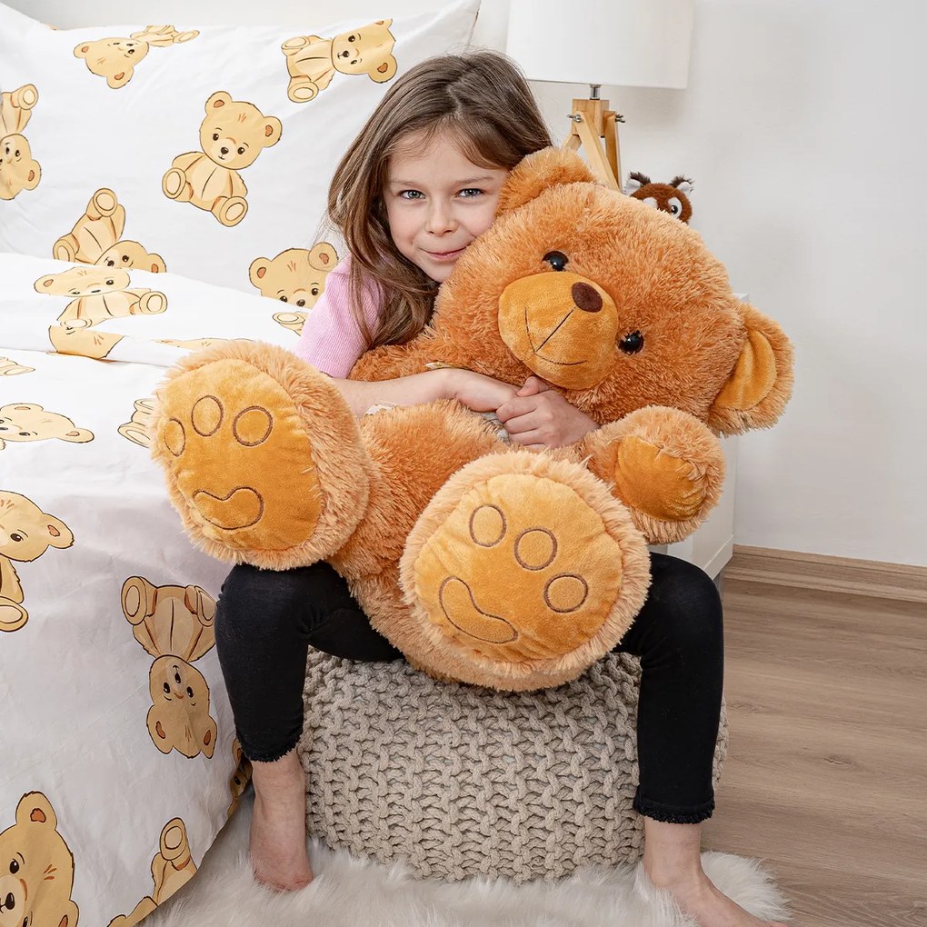 4Home Teddies pamut ágyneműhuzat, 140 x 200 cm, 70 x 90 cm, 140 x 200 cm, 70 x 90 cm