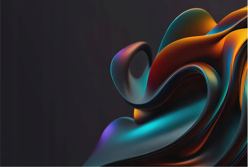 Fotótapéta Flizelin Tapéta Hálószobába és Nappaliba Színes örvény 104x70