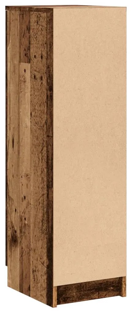 antik fa színű szerelt fa cipőszekrény 29,5 x 35 x 100,5 cm