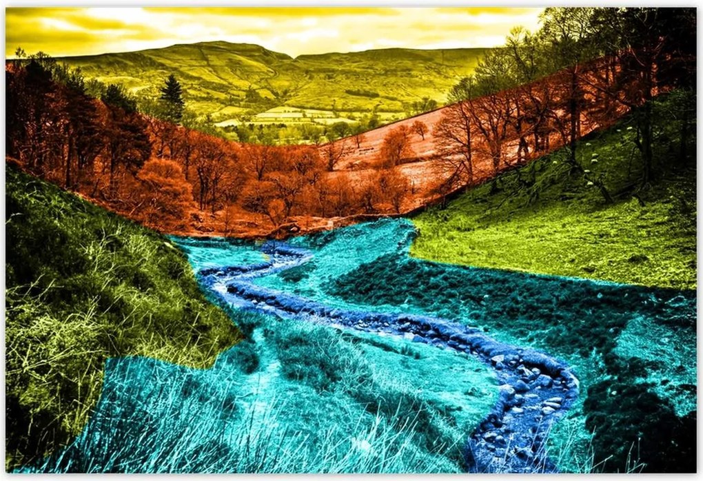 Poszterek 185x125 Hegyi táj Tájkép