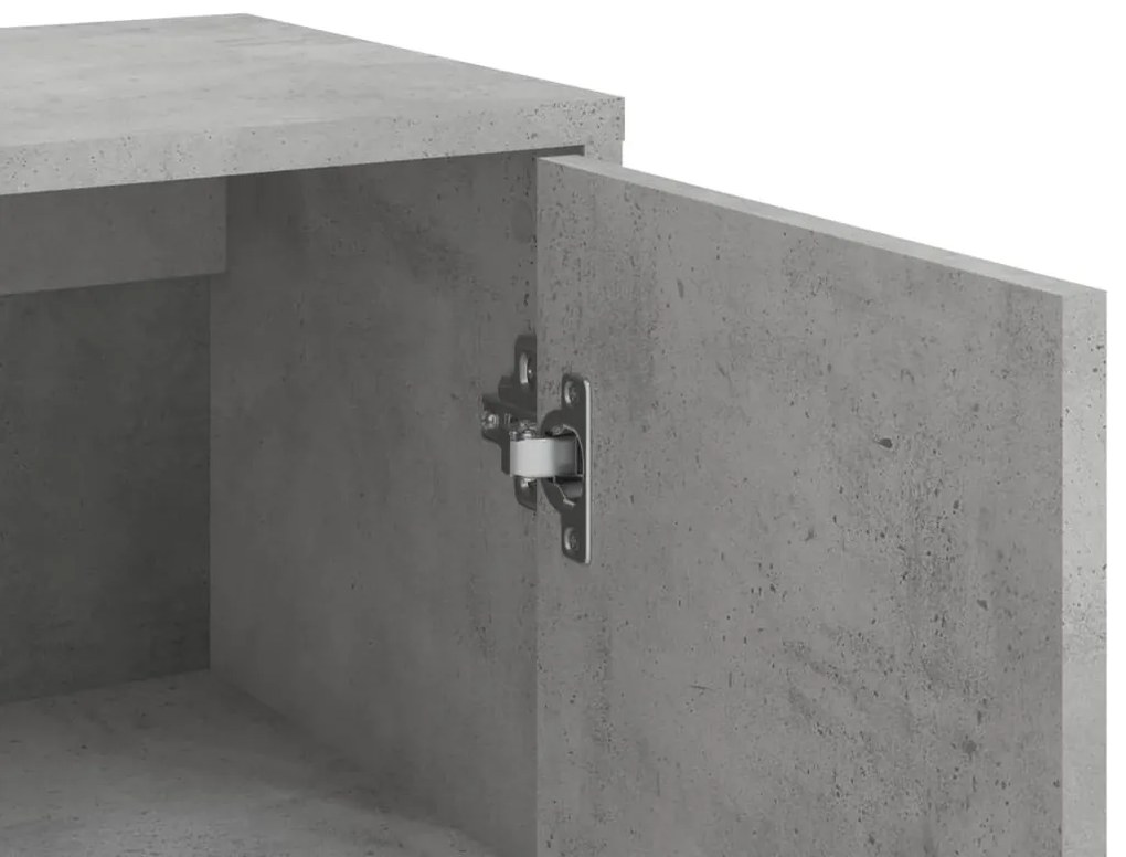 3 db betonszürke szerelt fa tálalószekrény 60 x 31 x 84 cm