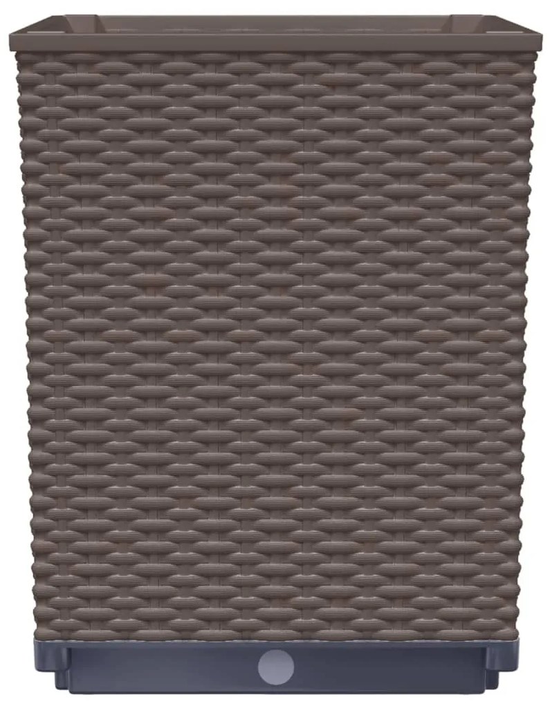 4 db barna polipropilén növénytartó 30 x 30 x 37 cm