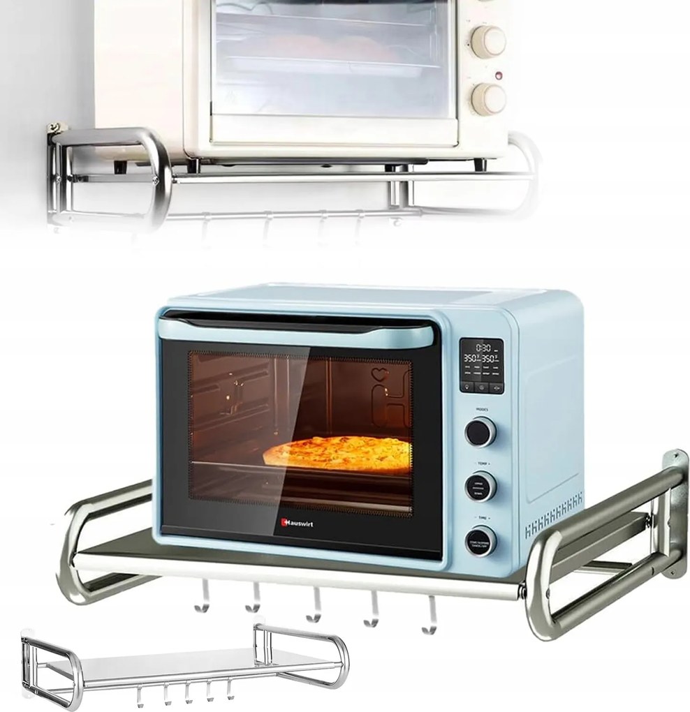 Mikrohullámú Sütő Polc, Falra Szerelhető Polc A Konyhai Tároláshoz