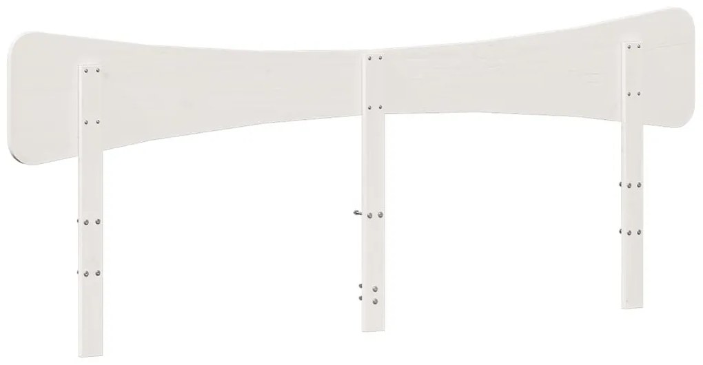 fehér tömör fenyőfa fejtámla 180 cm