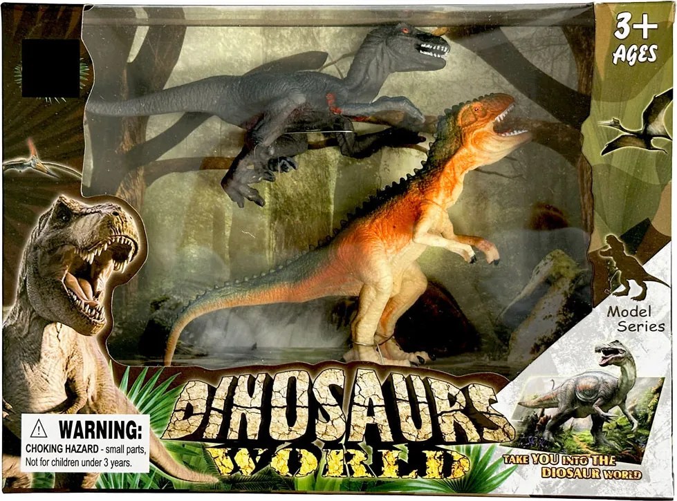 Dinoszaurusz Raptorial műanyag figura 2db-os szett dobozban