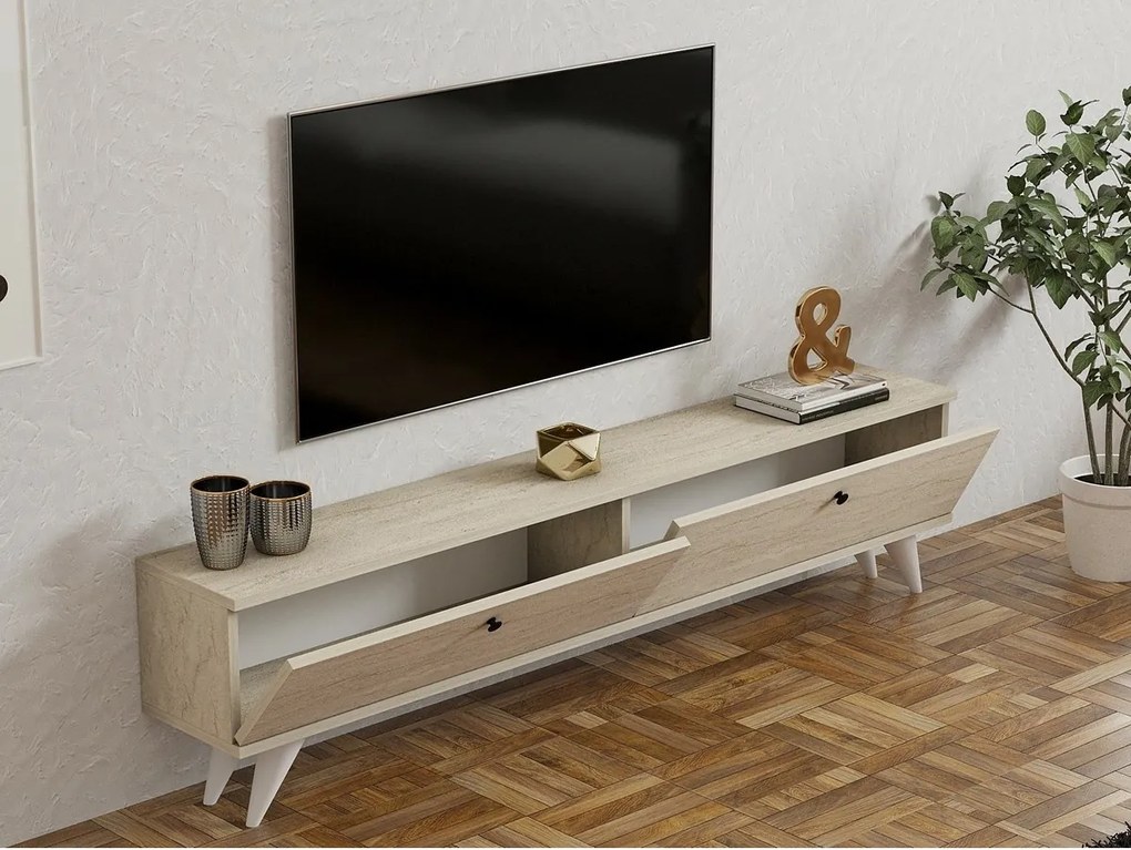 Paris Travertine TV-asztal