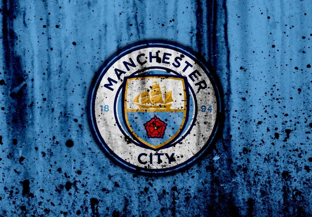 Poszter, Manchester City F.c., Football Club, Anglia, Premier League,