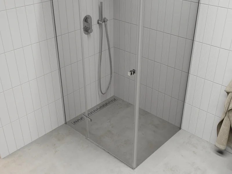 Mexen Roma zuhanykabin 120x70cm, 6mm üveg, króm profil-átlátszó üveg, 854-120-070-01-00