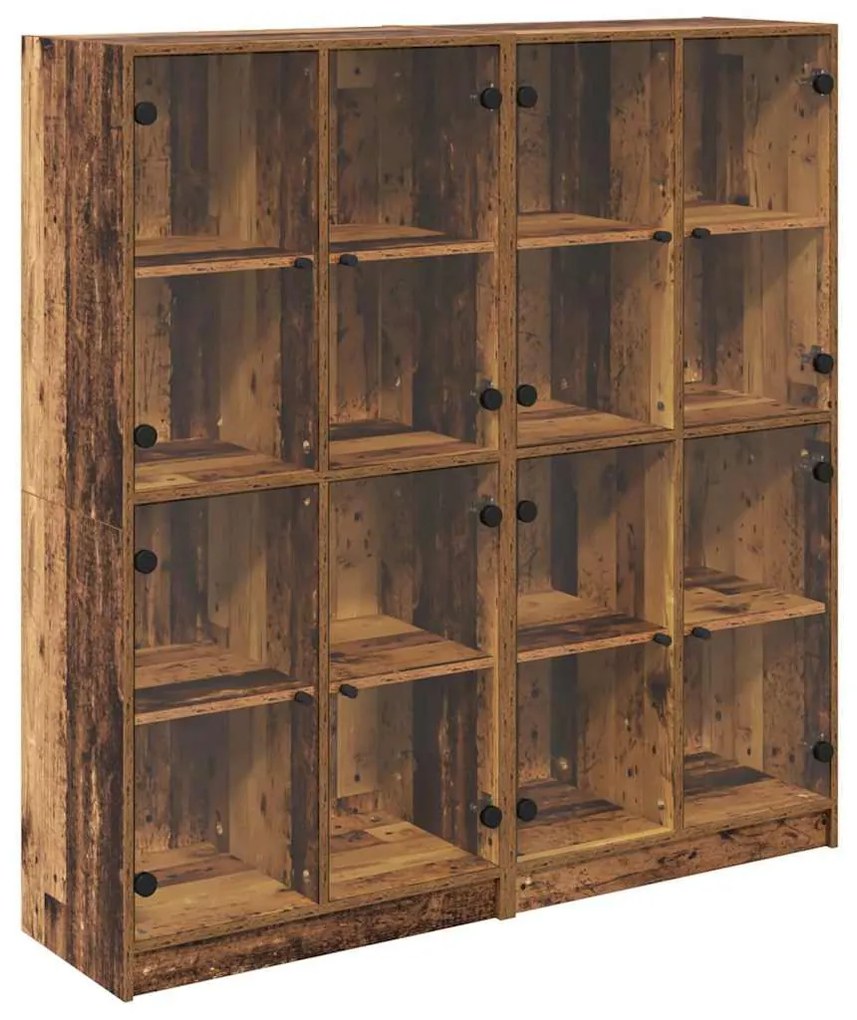 Magasfiú 2 pcs Öreg fa 136 x 37 x 142 cm Faanyag