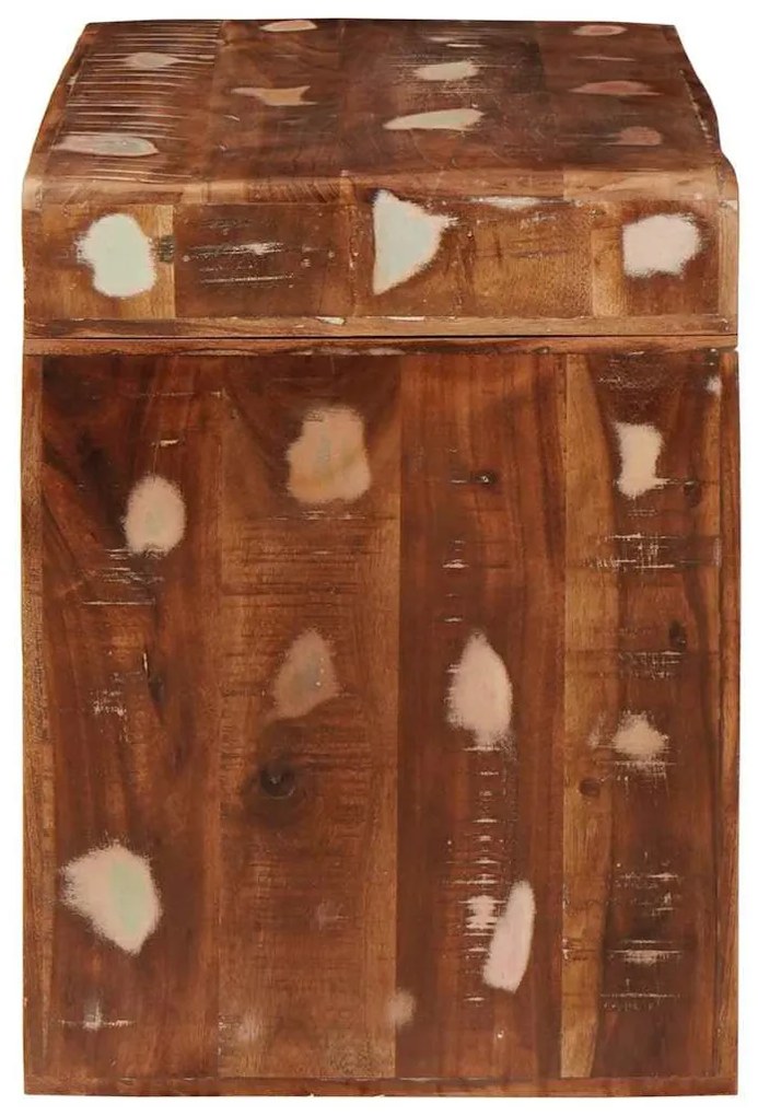 Végasztal 60 x 35 x 45 cm tömör újrahasznosított fa