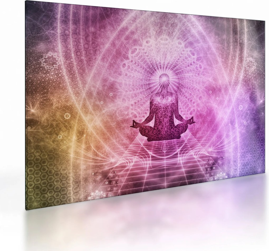 Kép - Meditációs aura (üvegen) (70x50 cm)