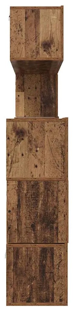 TV szekrény garnitúra 8 pcs Régi fa 80 x 30 x 30 cm Faanyag