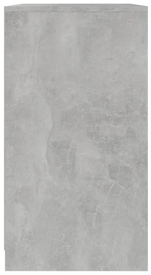 betonszürke szerelt fa tálalószekrény 70x40,5x75 cm