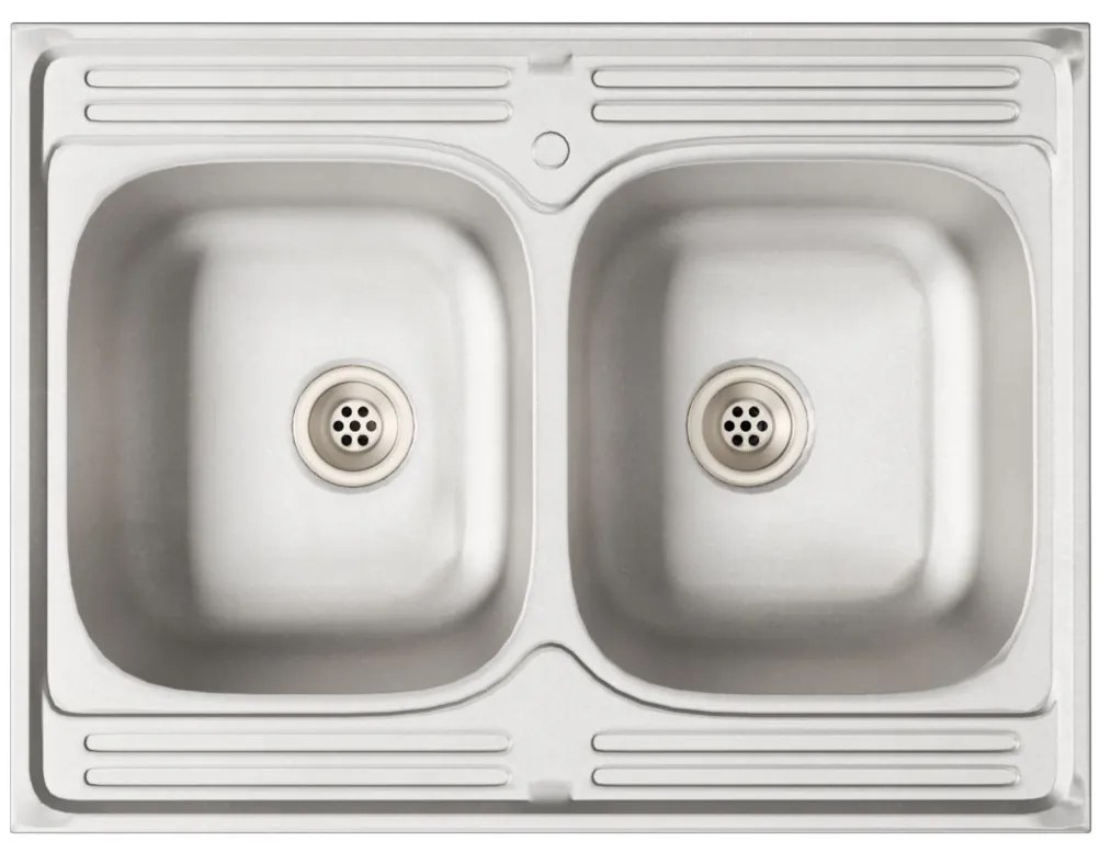 Konyhaszekrény Kalmar 2 pcs Fekete 80 x 46 x 81.5 cm Faanyag