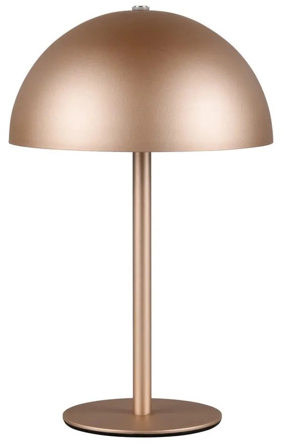 Bronzszínű LED asztali lámpa fém búrával (magasság 21 cm) Munoz – Trio